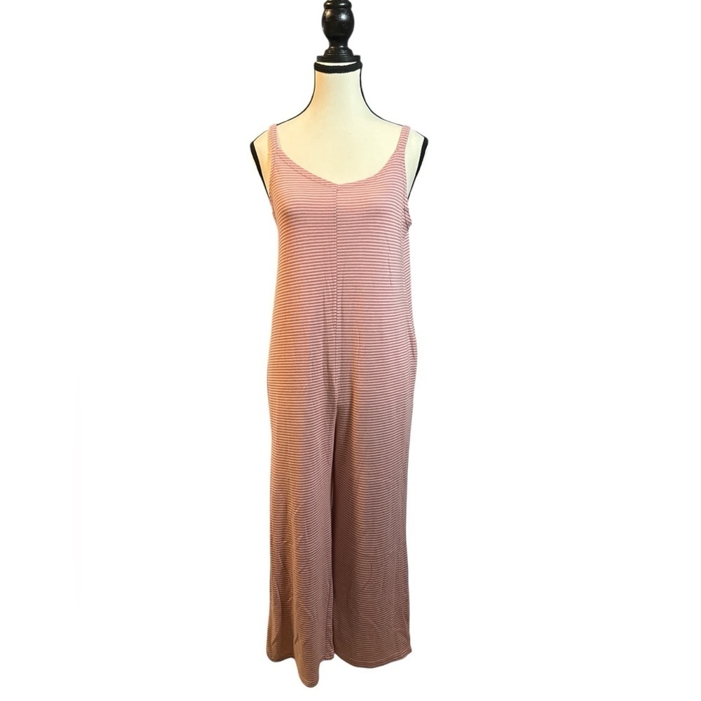 Alternative Two Toned Pink Striped Jumpsuit